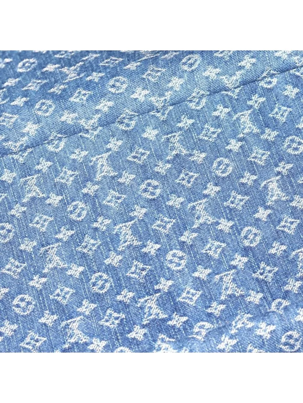 Louis Vuitton Monogram Denim Neverfull MM Hand Tote Bag Indigo